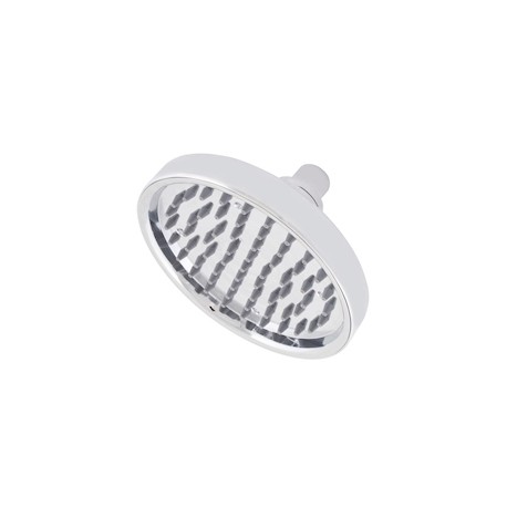 CABEZAL DE REGADERA REDONDO 1 FUNCIÓN DE LLUVIA 15.2 CM ACERO