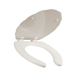 ASIENTO PARA BAÑO MADERA ALARGADO HUESO FRENTE CERRADO BEMIS