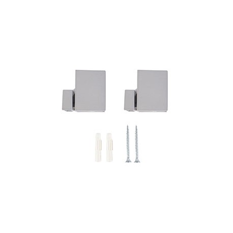 CLIP CUADRO DOLLE 0.5 X 2 CM GRIS CLARO 2 PIEZAS