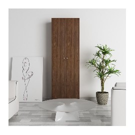 ESTANTE MULTIUSOS NOGAL Y LINO CAPELLI 60X30X180 CM