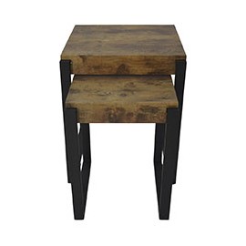 SET DE 2 MESAS LATERALES NEPAL 50 X 60.5 X 54 CM