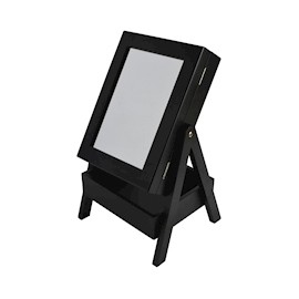 ESPEJO JOYERO NEGRO 40 CM