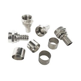 CONECTORES PARA CABLE COAXIAL PLATA