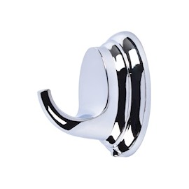 GANCHO PARA BAÑO METAL PLATA