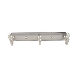 PERCHA TRIPLE 10 PULGADAS GRIS MOEN