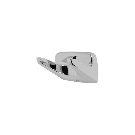GANCHO DOBLE MOEN METAL PLATA