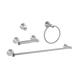 JUEGO DE ACCESORIOS MANILA PARA BAÑO DE ZINC 4 PIEZAS
