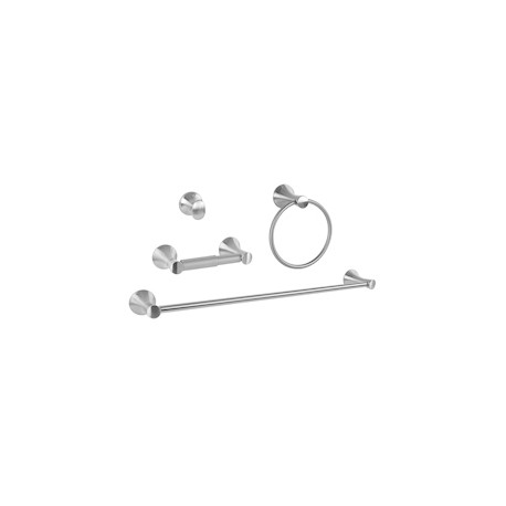 JUEGO DE ACCESORIOS MANILA PARA BAÑO DE ZINC 4 PIEZAS