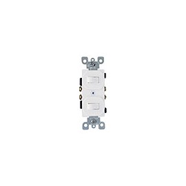 INTERRUPTOR DOBLE 15 A BLANCO