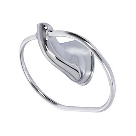 TOALLERO DE ARGOLLA METAL PLATA