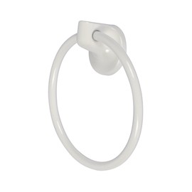 TOALLERO DE ARGOLLA ASPEN METAL BLANCO
