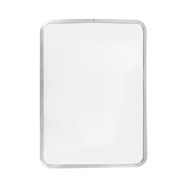 ESPEJO RECTANGULAR MARCO DE ALUMINIO 29 X 41 CM PLATA