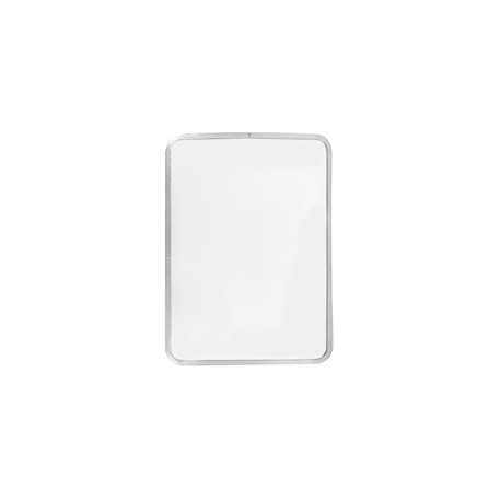 ESPEJO RECTANGULAR MARCO DE ALUMINIO 29 X 41 CM PLATA