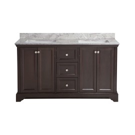 MUEBLE PARA BAÑO STRATFIELD CAFÉ CON LAVABO 95.8 X 55.8 X 154.9 CM DE PISO