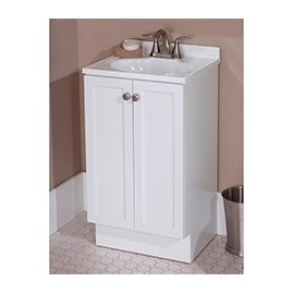 MUEBLE PARA BAÑO DE PISO 45.7 CM BLANCO CON LAVABO