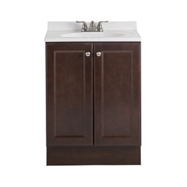 MUEBLE PARA BAÑO VANITY CAFÉ CON LAVABO 91.69 X 62.23 X 47.24 CM DE PISO