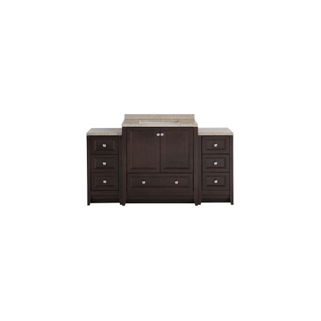 MUEBLE PARA BAÑO DELRIDGE CAFÉ CON LAVABO 89.91 X 77.47 X 47.62 CM DE PISO