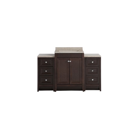 MUEBLE PARA BAÑO DELRIDGE CAFÉ CON LAVABO 89.91 X 62.23 X 47.62 CM DE PISO
