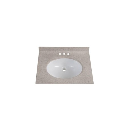 LAVABO EMPOTRABLE DE MÁRMOL RECTANGULAR GRIS 25.4 X 62.23 X 47.63 CM