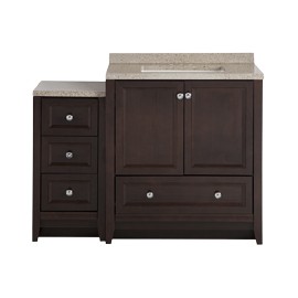 MUEBLE PARA BAÑO DELRIDGE CHOCOLATE 77.4 X 47.6 X 89.9 CM DE PISO