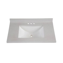 LAVABO MALLORCA EMPOTRABLE MÁRMOL RECTANGULAR GRIS CLARO 77.4 CM