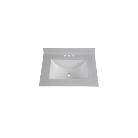 LAVABO MALLORCA EMPOTRABLE MÁRMOL RECTANGULAR GRIS CLARO 62.2 CM