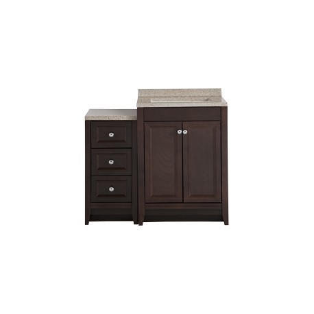 MUEBLE PARA BAÑO DELRIDGE CHOCOLATE CON LAVABO 62.2 X 47.4 X 89.9 CM DE PISO