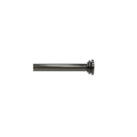 SET DE CORTINERO AJUSTABLE SENCILLO ESTILO TAPON DE 120 A 210 CM GRIS PLOMO