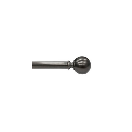 SET DE CORTINERO AJUSTABLE SIMPLE ESTILO BOLA DE 182 A 365 CM GRIS ESTAÑO