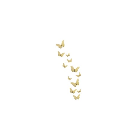 MARIPOSAS 3D DORADA F. 12 PZAS BETTER PLACE