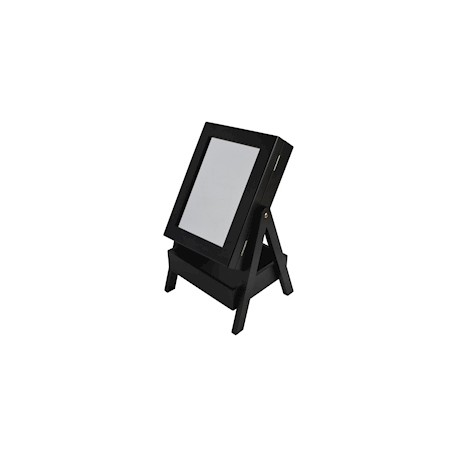 ESPEJO JOYERO NEGRO 40 CM