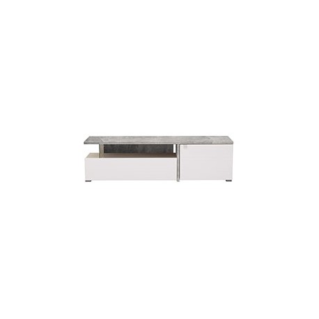 MESA DE TV GLORIA GRIS 160.5 X 44.5 X 40 CM