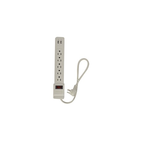 MULTICONTACTOS SUPRESOR DE PICOS CON USB 550 JOULES