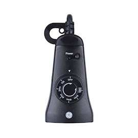 TEMPORIZADOR ELECTROMECÁNICO CON FOTOCELDA 8 HORAS NEGRO