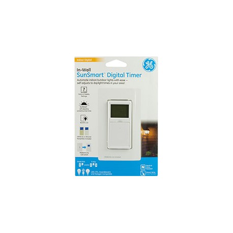 TEMPORIZADOR DIGITAL DE PARED 24 HORAS BLANCO