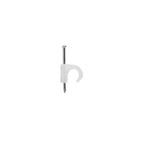 GRAPA PARA CABLE REDONDO 0.7 X 1.9 CM TRANSPARENTE THORSMAN