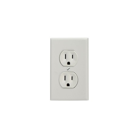 CONTACTO DUPLEX CON PLACA 125 V BLANCO