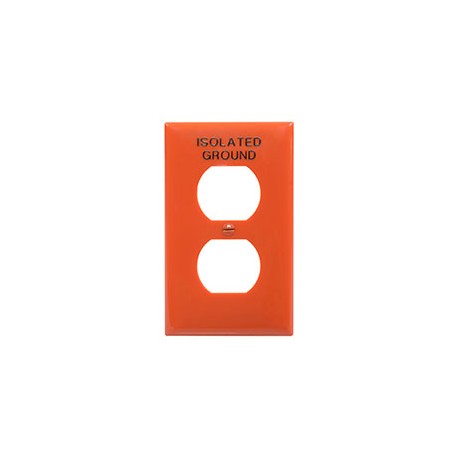 PLACA DÚPLEX CON GRABADO TIERRA AISLADA NYLON NARANJA