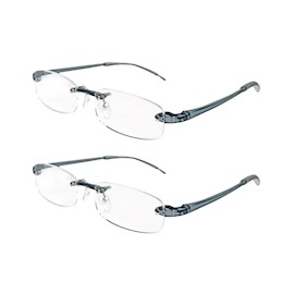 LENTES DE LECTURA DEPORTIVOS 1.25 GRIS 2 PIEZAS