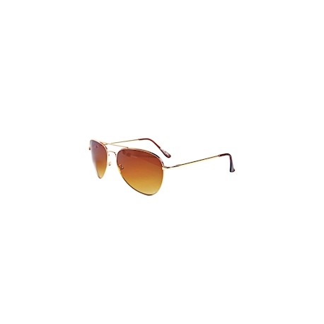 LENTES DE SOL AVIADOR 20.32 X 6.35 X 3.17 CM DORADO
