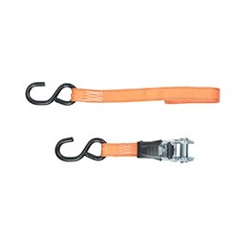 AMARRE CON TRINQUETE NARANJA 2.5 X 460 CM 2 PIEZAS