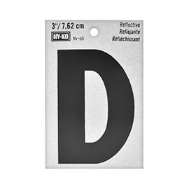 LETRA "D" NEGRA DE 7.62 X 6.3 CM