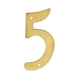 NÚMERO 5 DORADO 10.16 CM