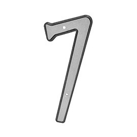 NÚMERO "7" PLATA 10.16 CM