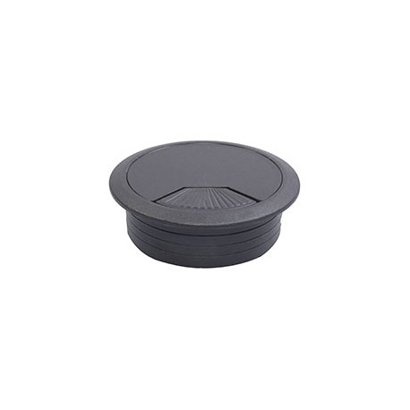 PASACABLES DE PLÁSTICO NEGRO