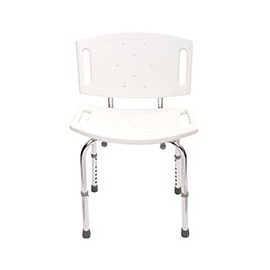 SILLA PARA DUCHA AJUSTABLE DE 87.6 CM MATE