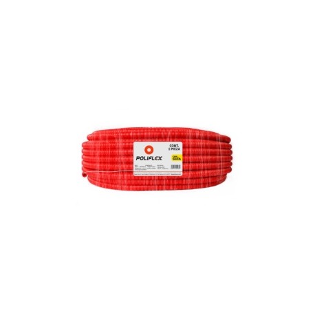 POLIFLEX EXTRA RESISTENTE 1/2 PULGADA 100 M ROJO