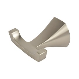 GANCHO DOBLE METAL PLATA