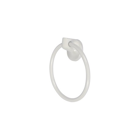TOALLERO DE ARGOLLA ASPEN METAL BLANCO