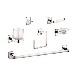 JUEGO DE ACCESORIOS LONDRES PARA BAÑO DE ZINC 6 PIEZAS